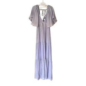 KLD NWT Lavender Tiered Maxi Dress Size S